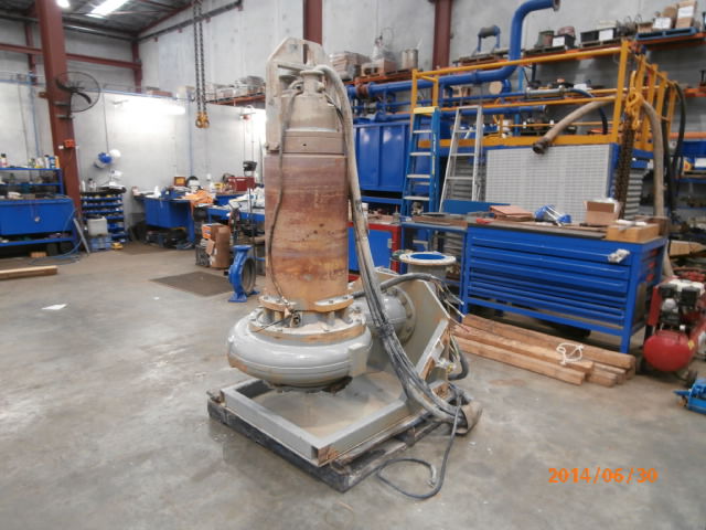 Dewatering pump before repair